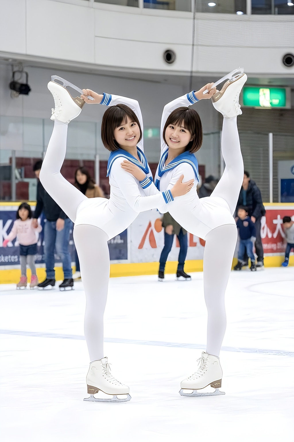 ペアスケート練習中