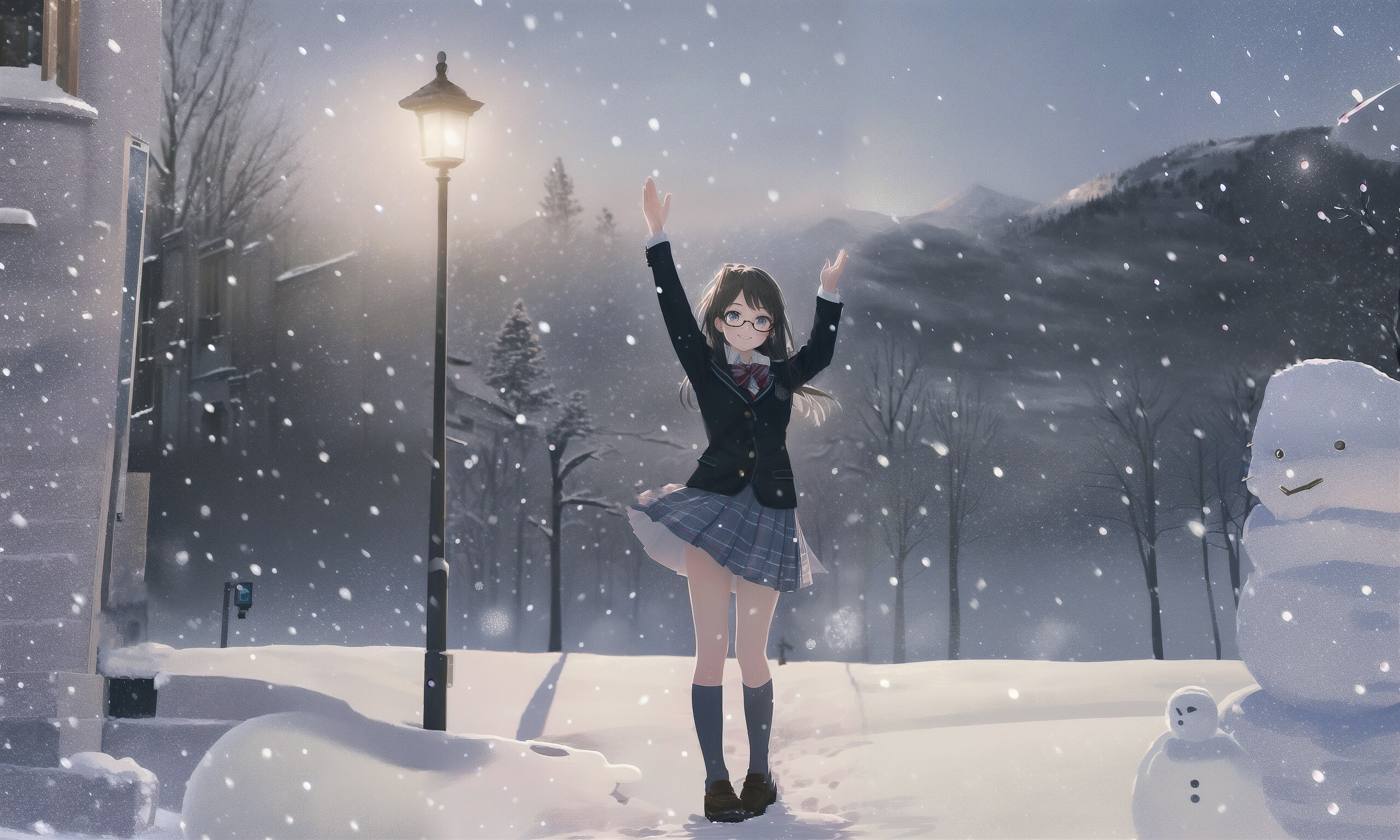 雪が降りますよ！