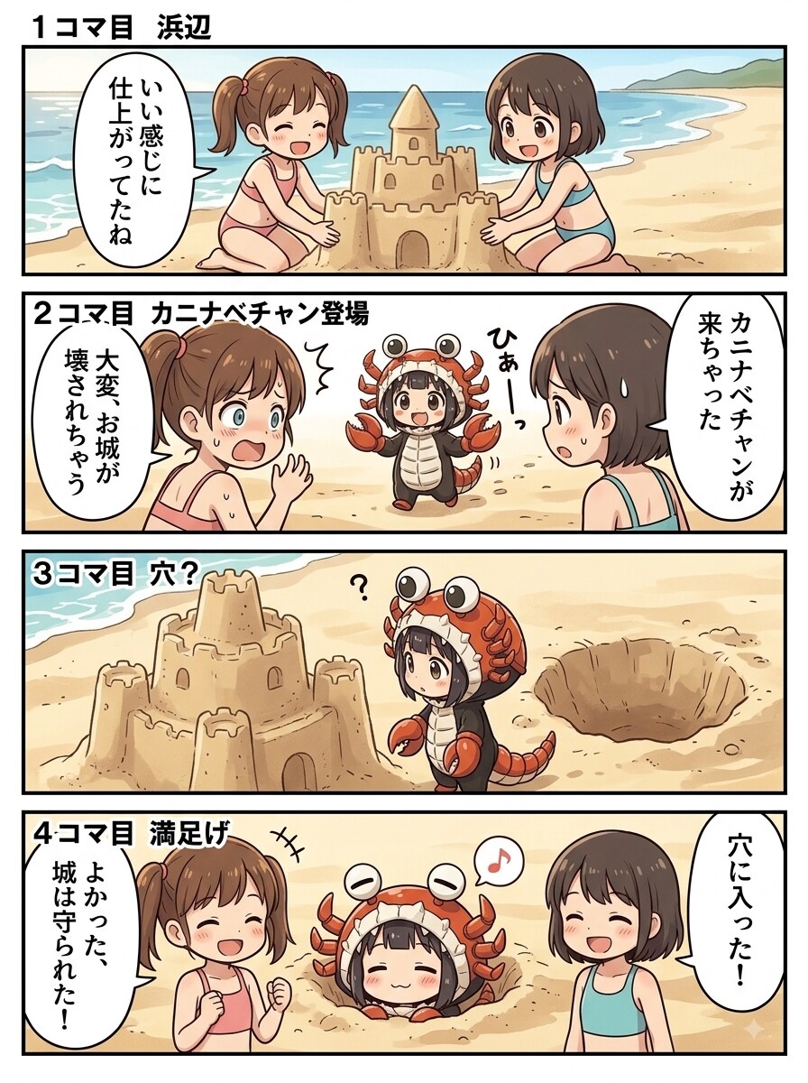 【36】お城を壊さないで！カニナベチャン | の人気AIイラスト・グラビア