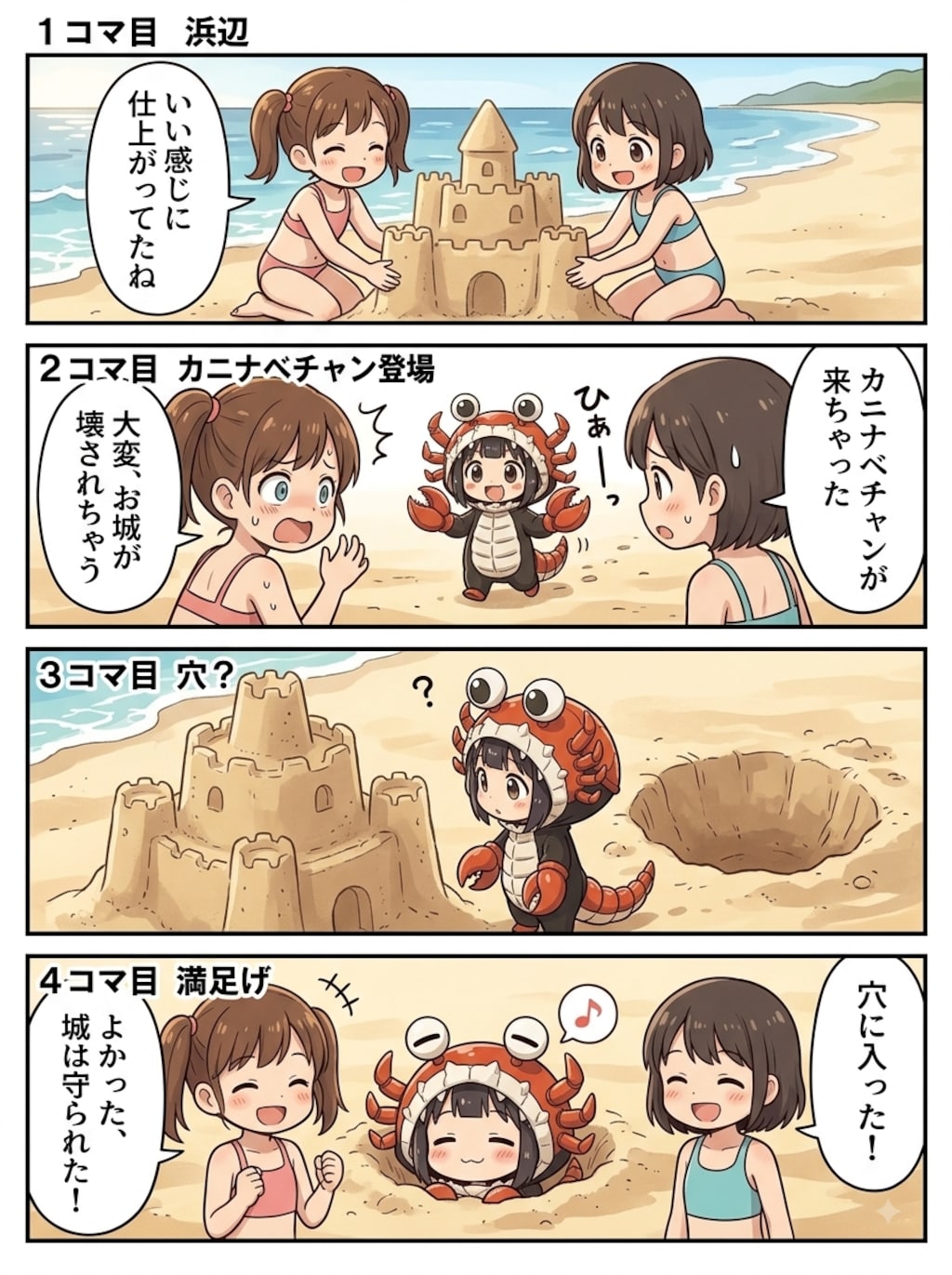 【36】お城を壊さないで！カニナベチャン