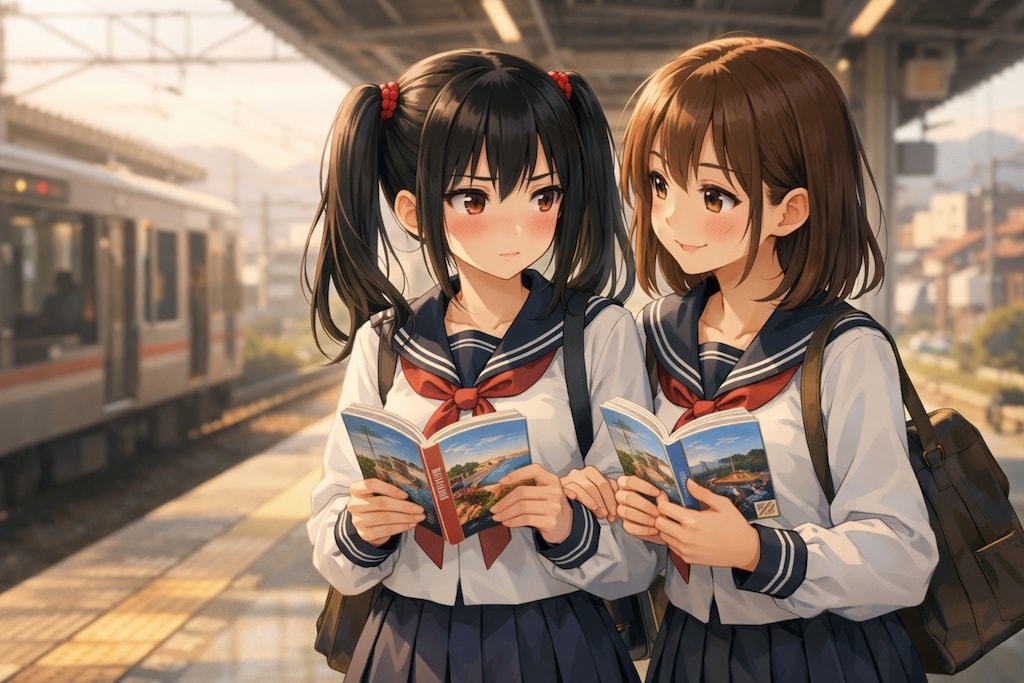 出発の朝。