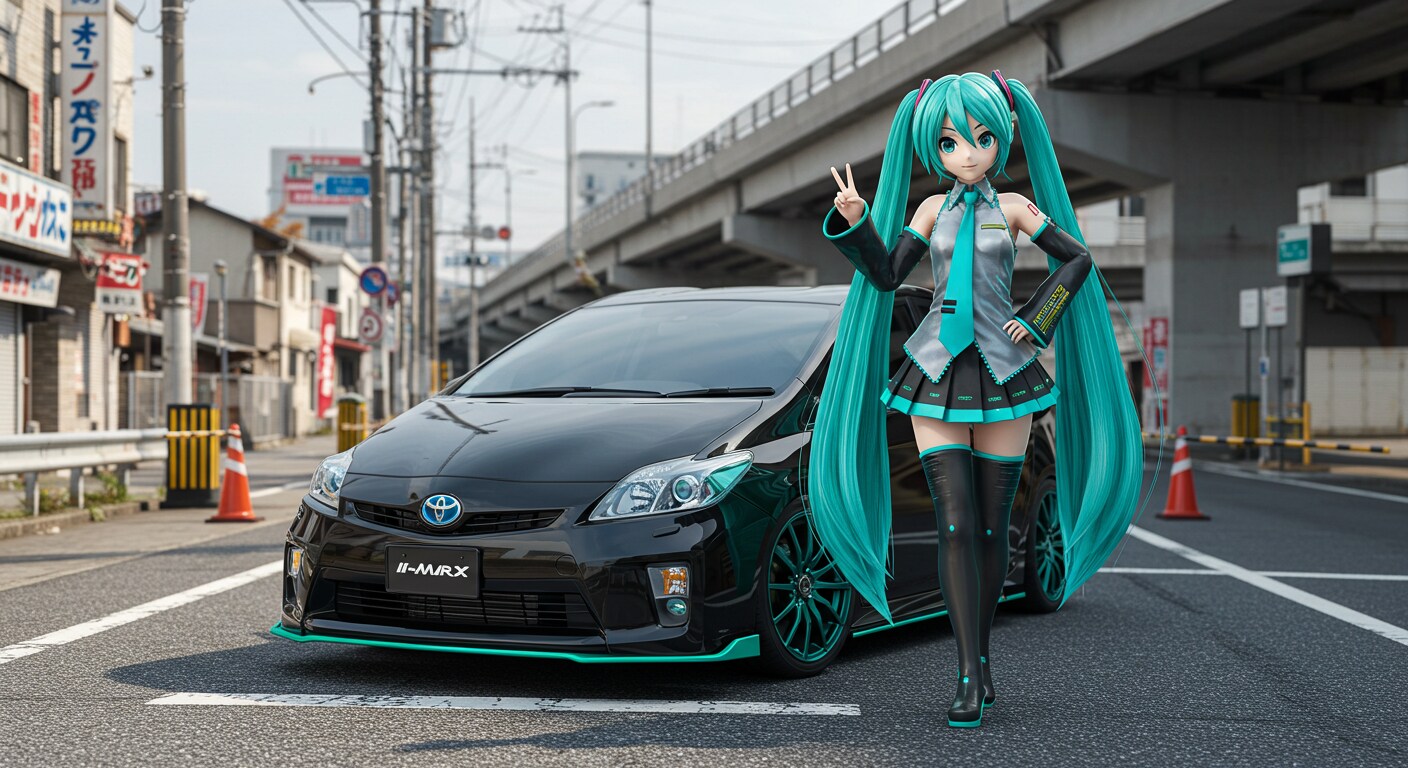 初音ミクとプリウス | の人気AIイラスト・グラビア