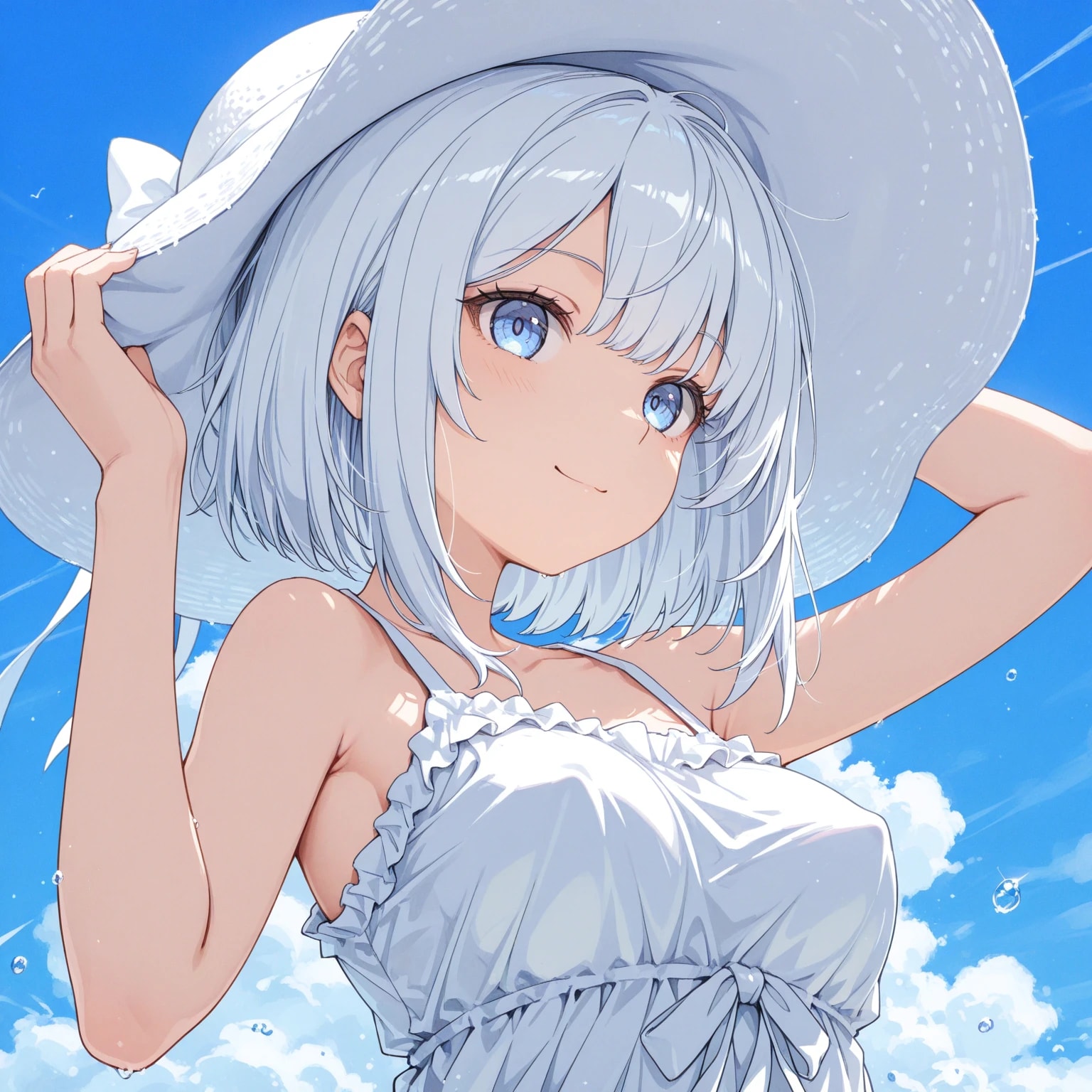 夏空と突起