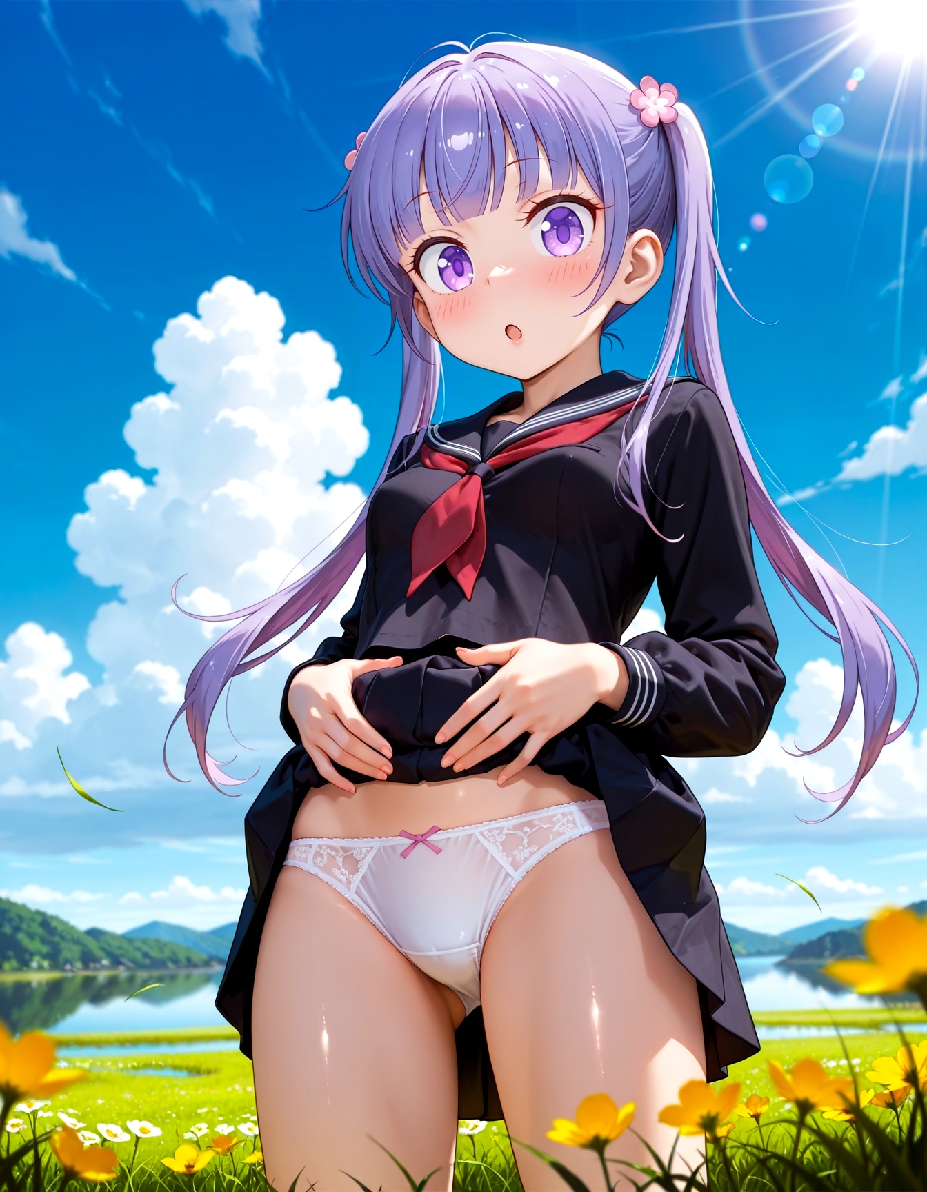 涼風青葉・パンチラ