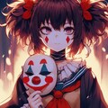 ピエロマスクの女の子の失敗絵 5枚目