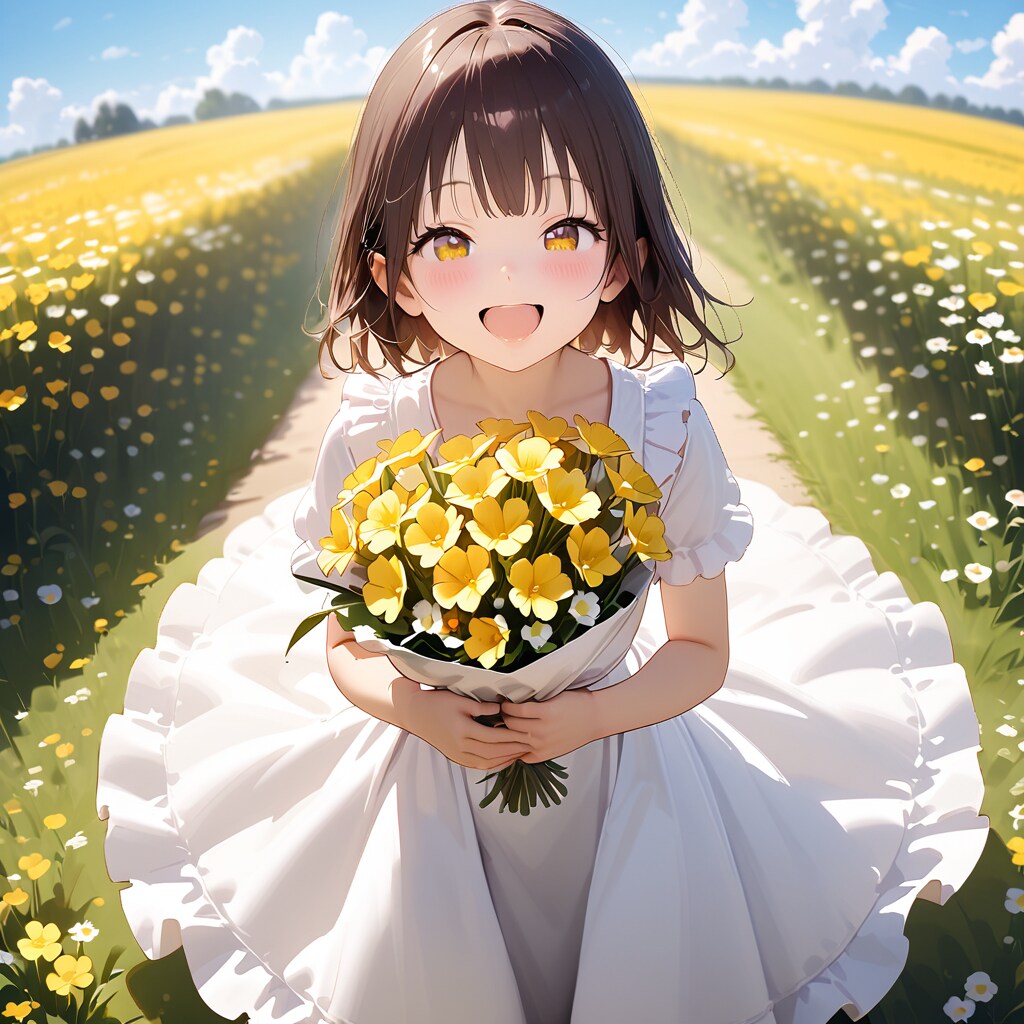 お花 摘んできたよ！