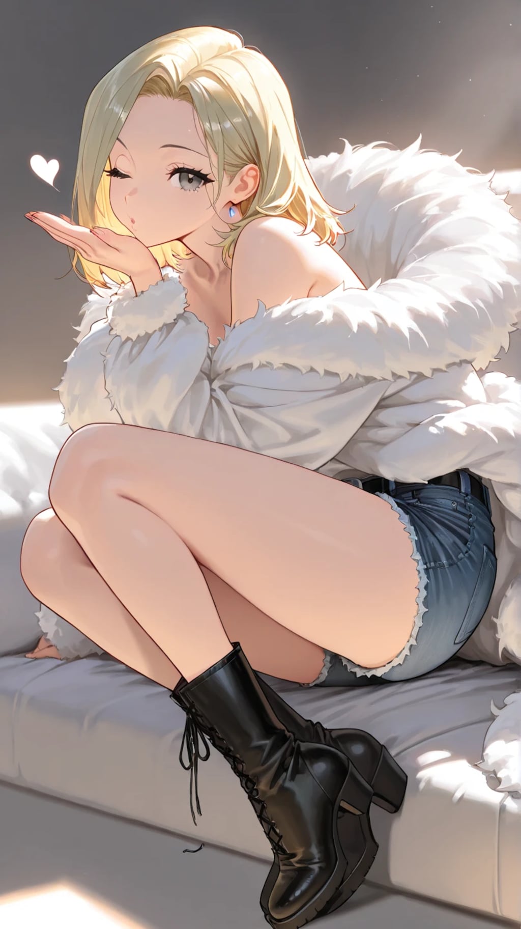 ギャルからの投げキッス