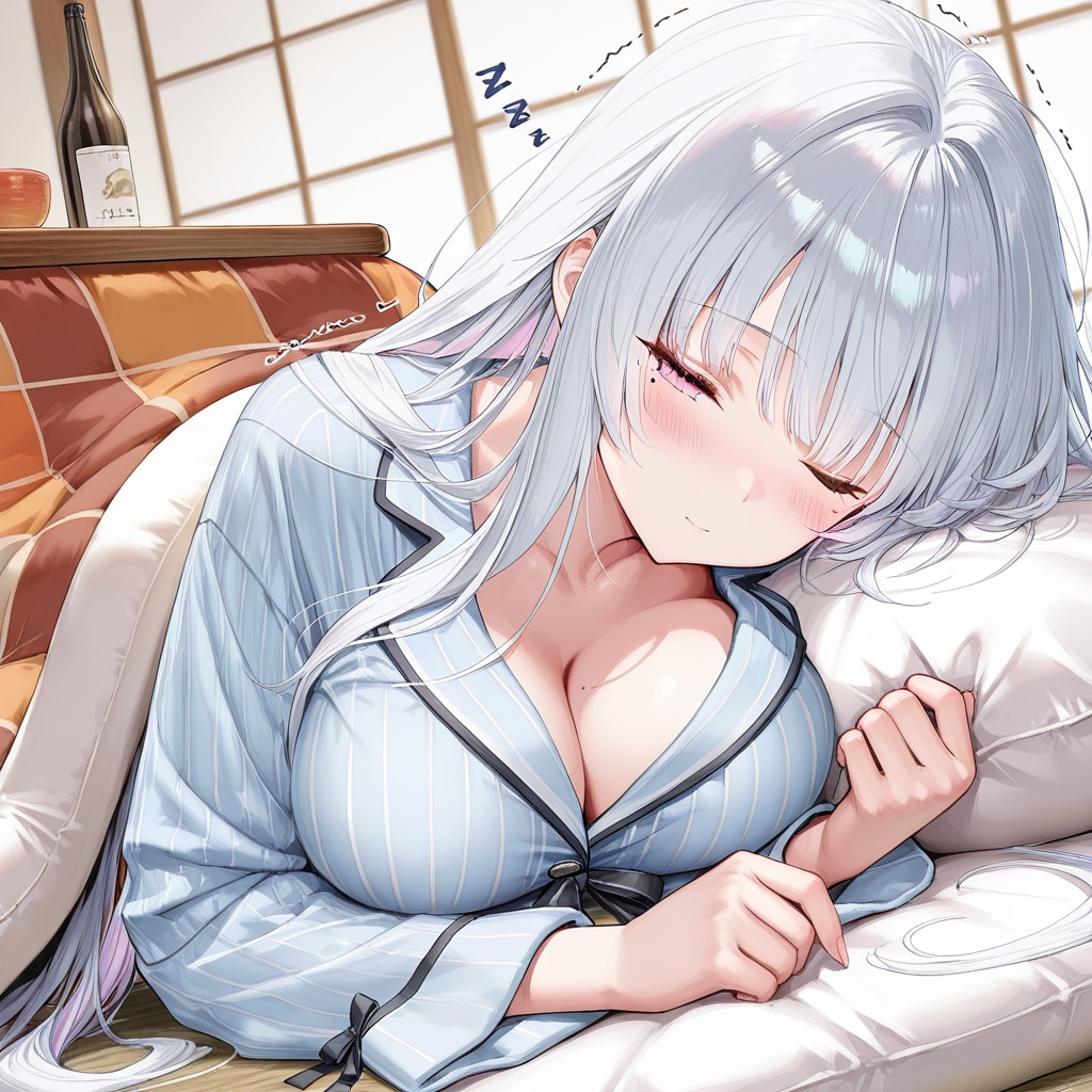 寒さに弱い銀髪の子