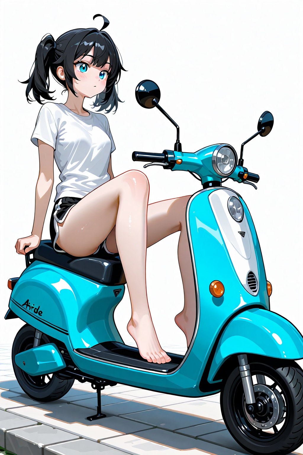 バイクに座る_LILY