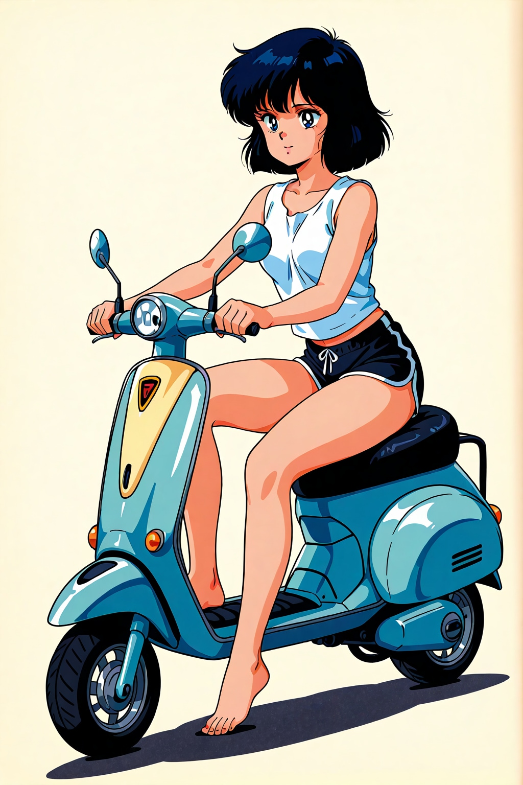 バイクに座る_LILY