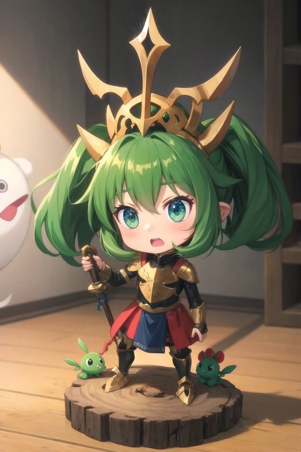 苦悶の小さき緑色の神