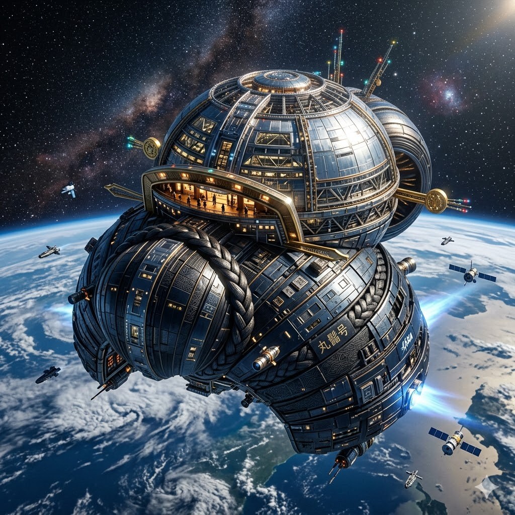丸髷っぽい宇宙船