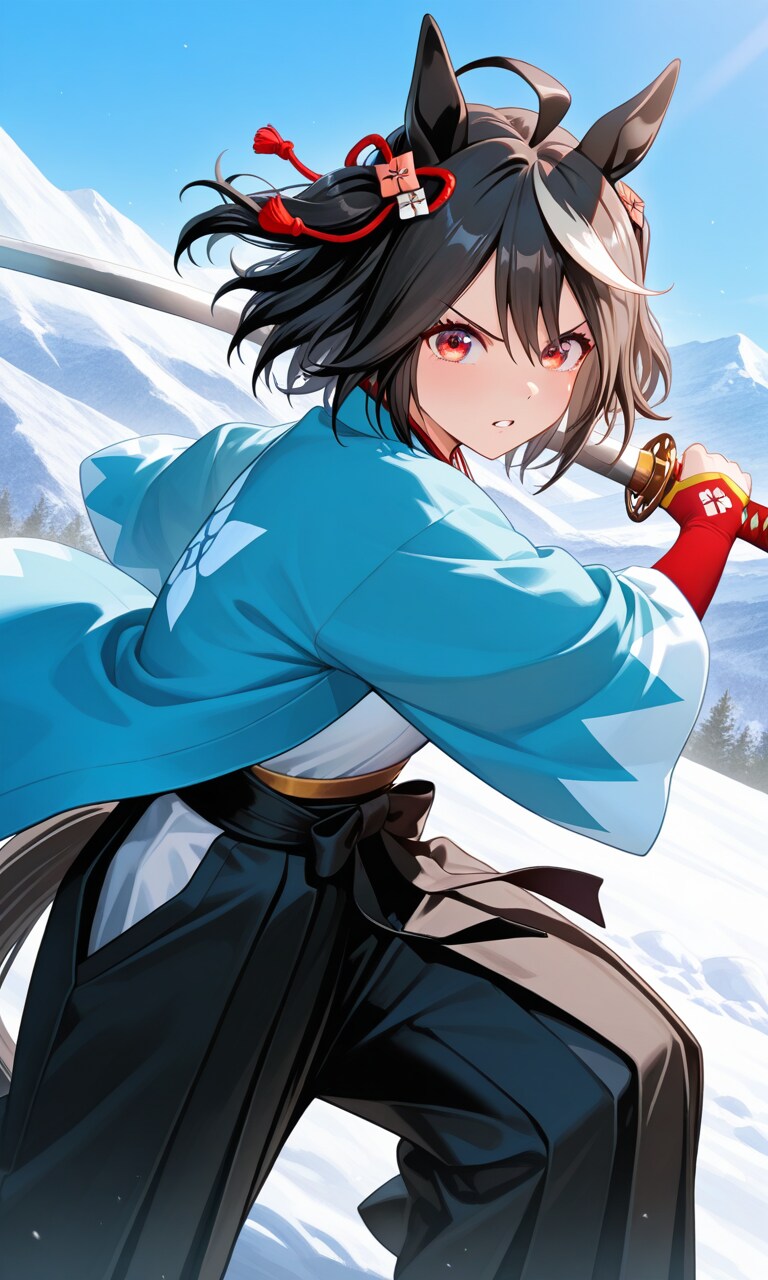 キタサンブラック 新選組衣装 | の人気AIイラスト・グラビア