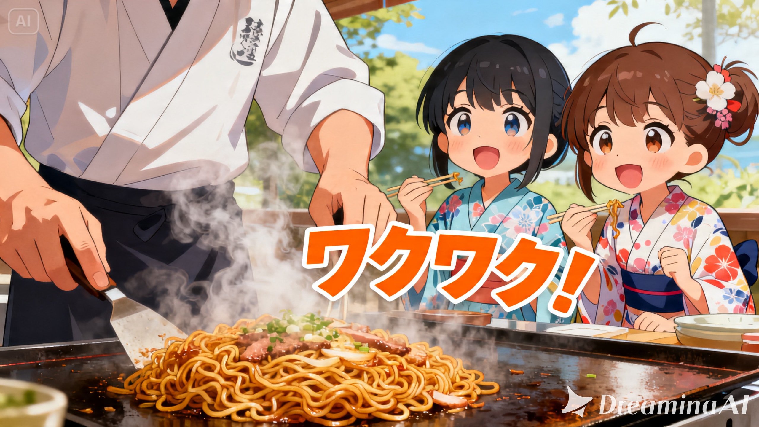 今日の夏休み（お祭り焼きそば１）