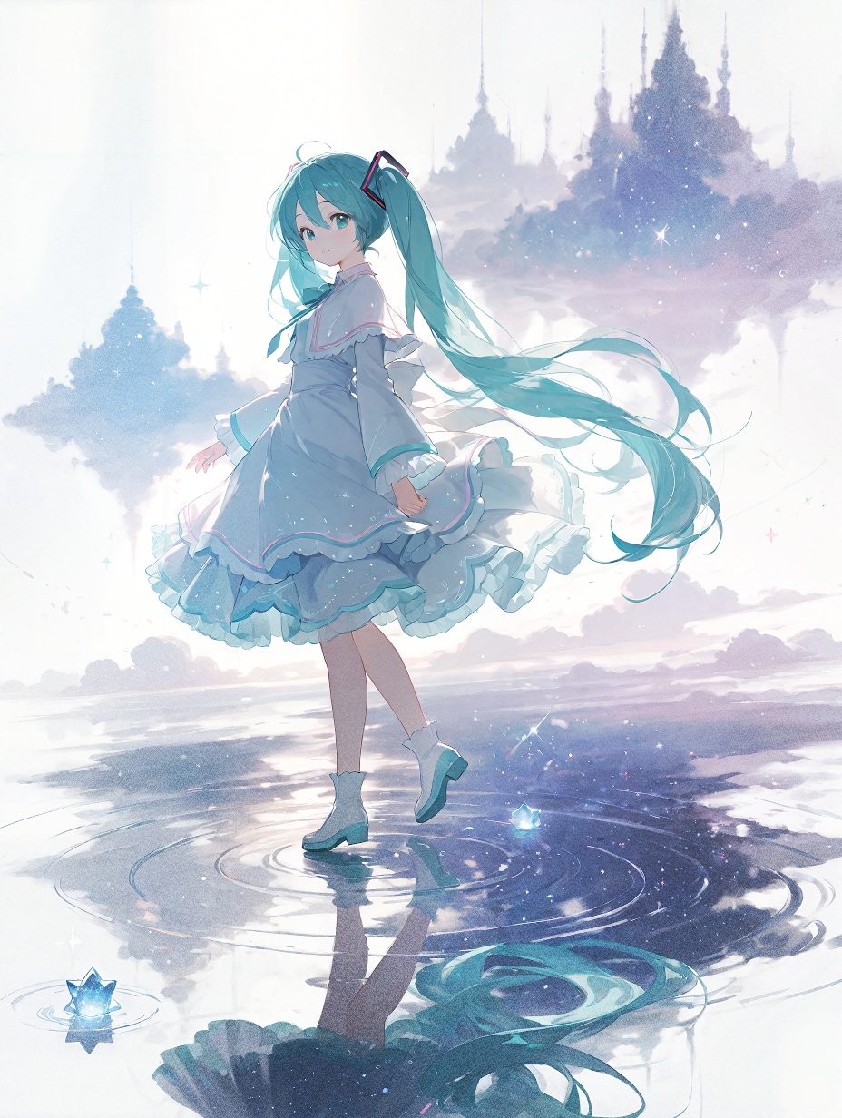 雨上がりのリフレクション | の人気AIイラスト・グラビア