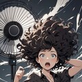 扇風機で「アー！！」 6枚目