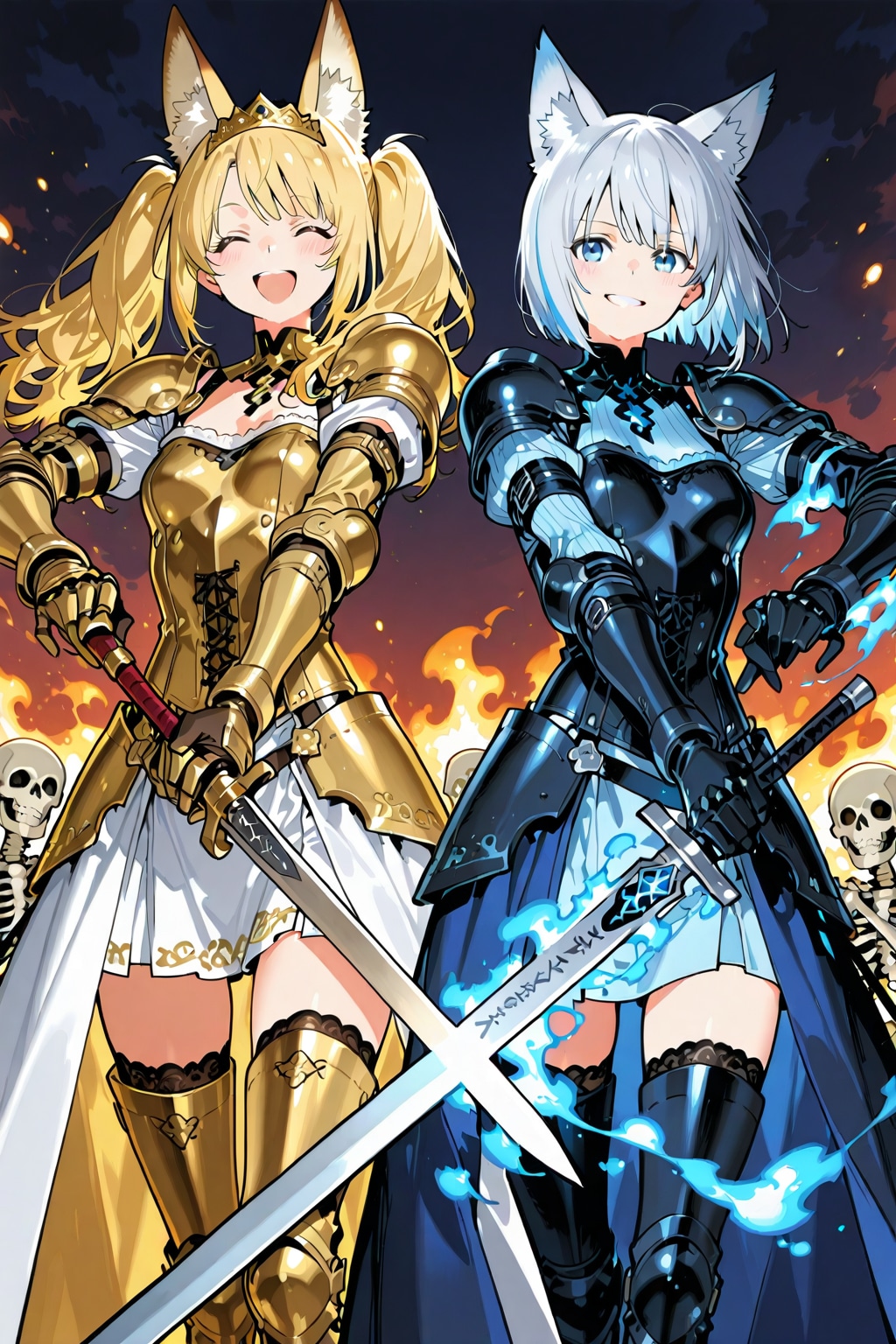 2人とも剣士バージョン