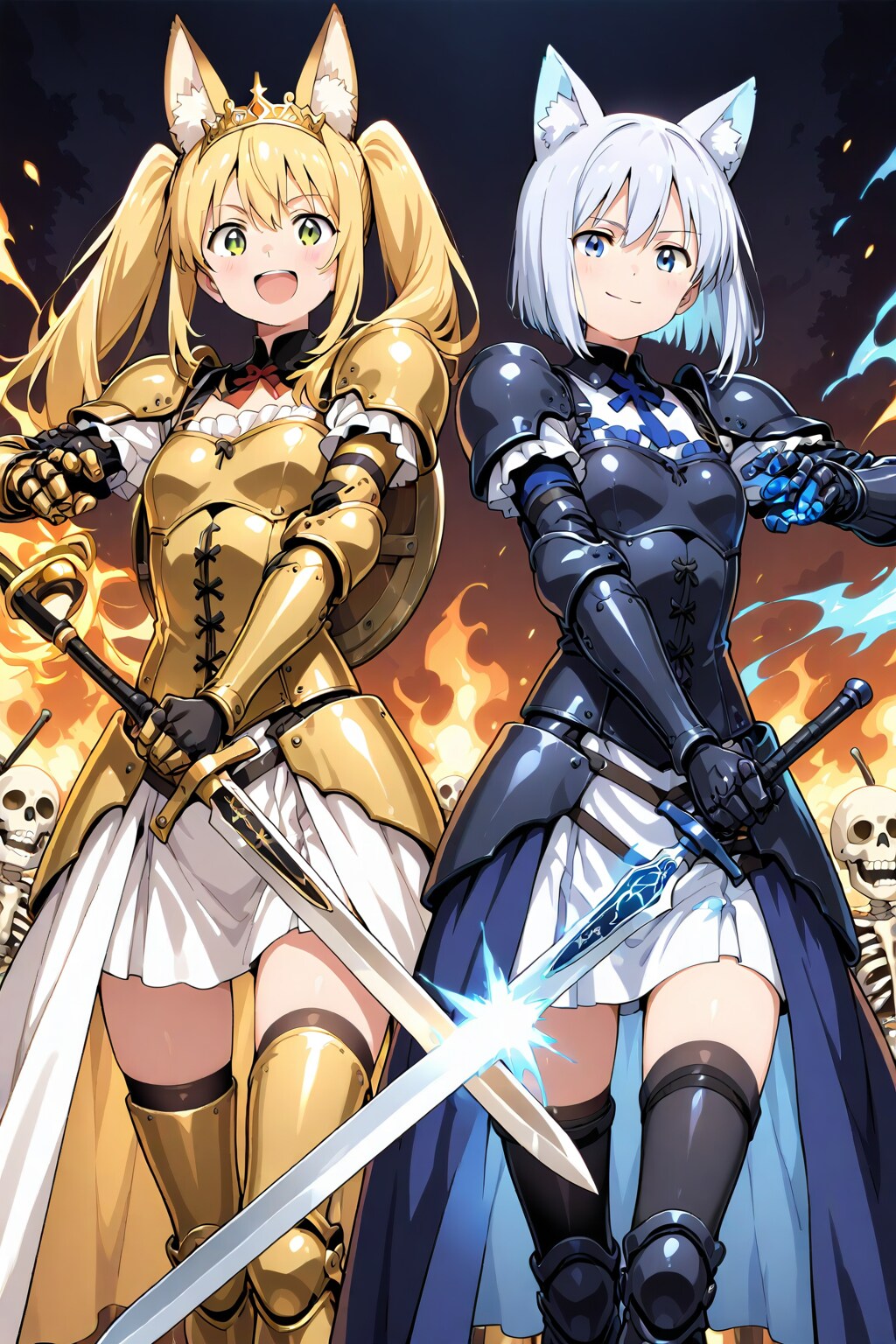 2人とも剣士バージョン