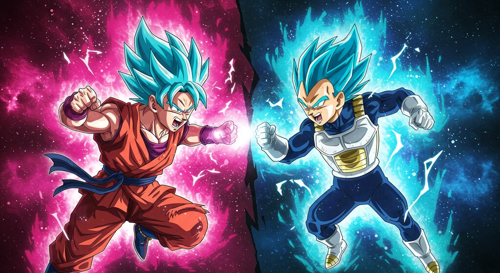 孫悟空とベジータ