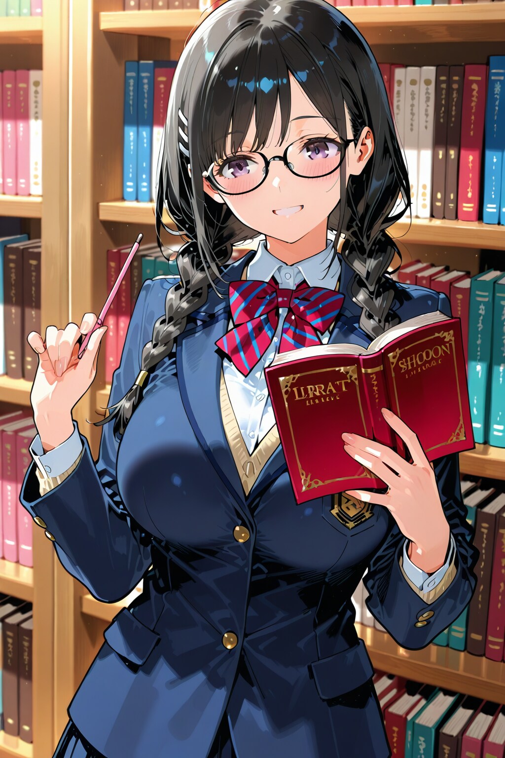 図書室とメガネ少女（PHOENIX）