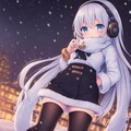 少女と雪の街 3枚目