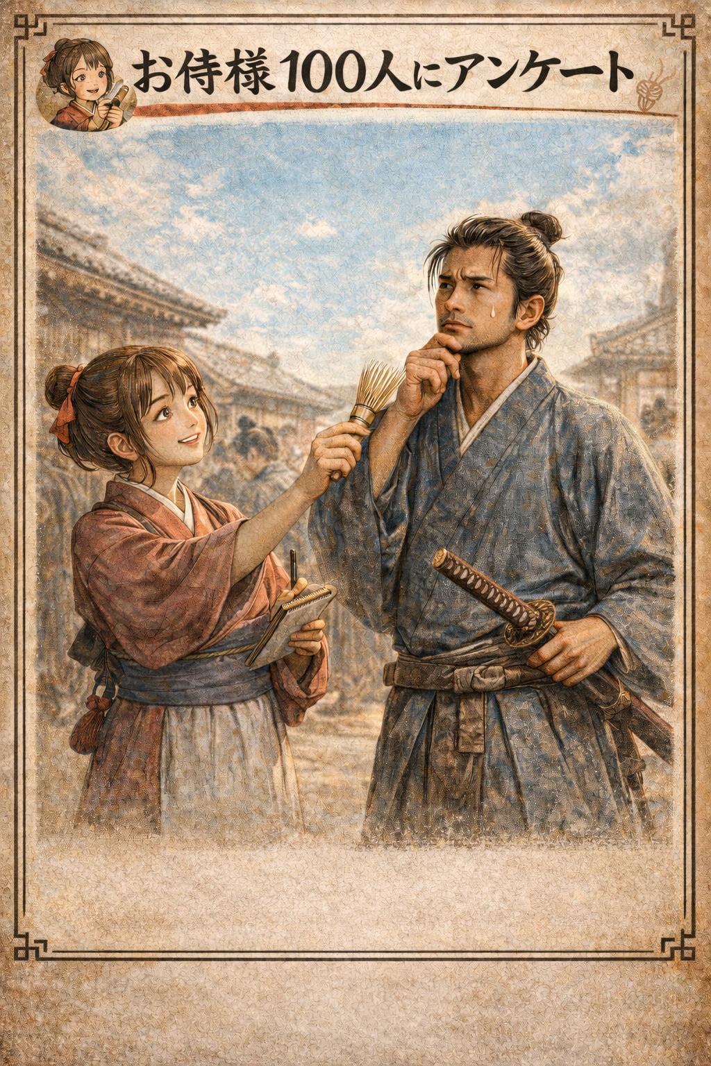 お侍様１００人にアンケート