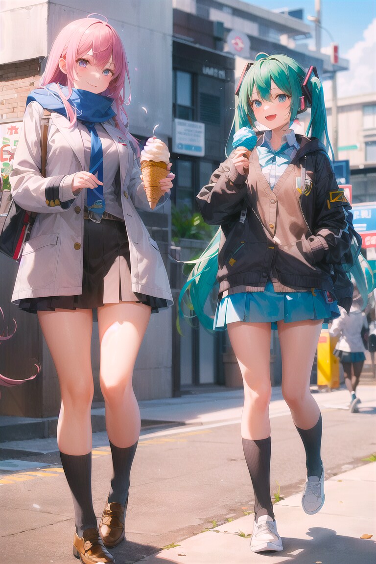 【ルカ】「冬はアイス、溶けなくていいよね！」【ミク】