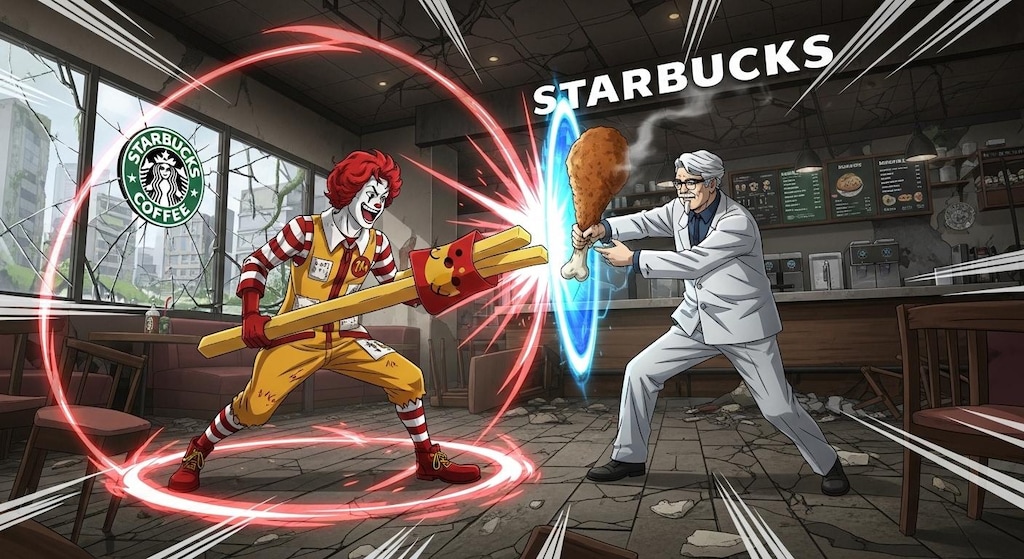The Dream Match of 🍔VS🍗(Illust)