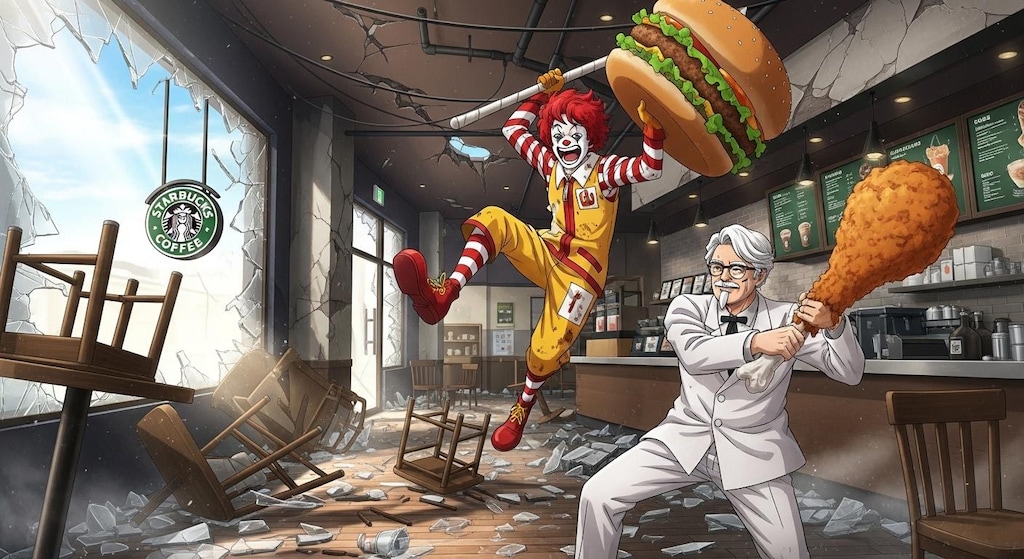 The Dream Match of 🍔VS🍗(Illust)