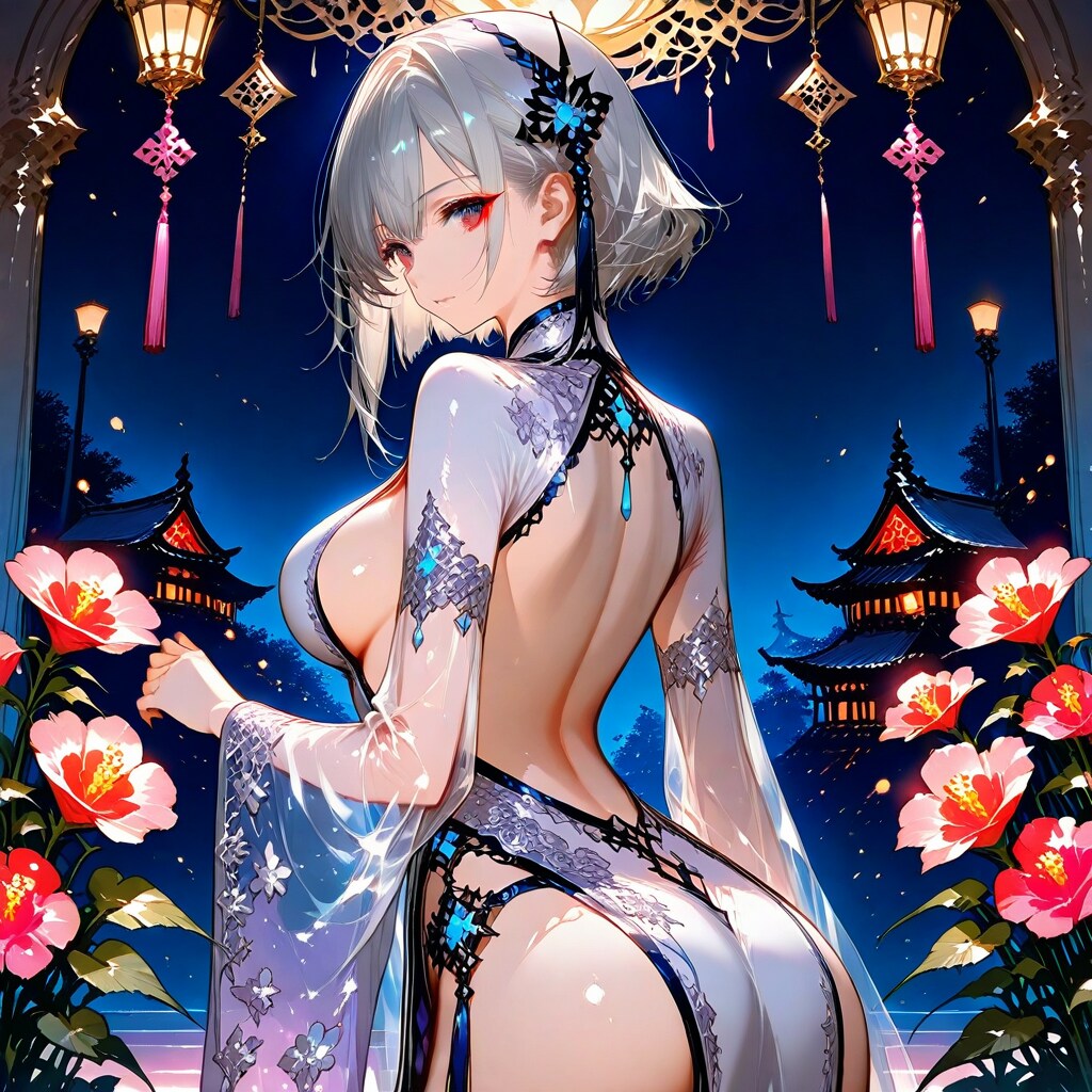 銀髪美女③