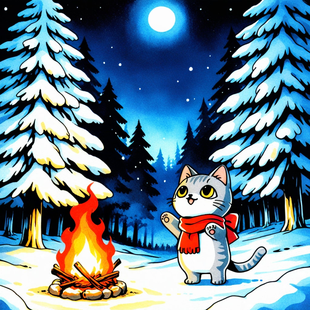 小説『猫人形の焚き火日和』【ニャンノ世界】