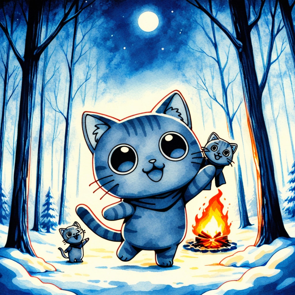 小説『猫人形の焚き火日和』【ニャンノ世界】