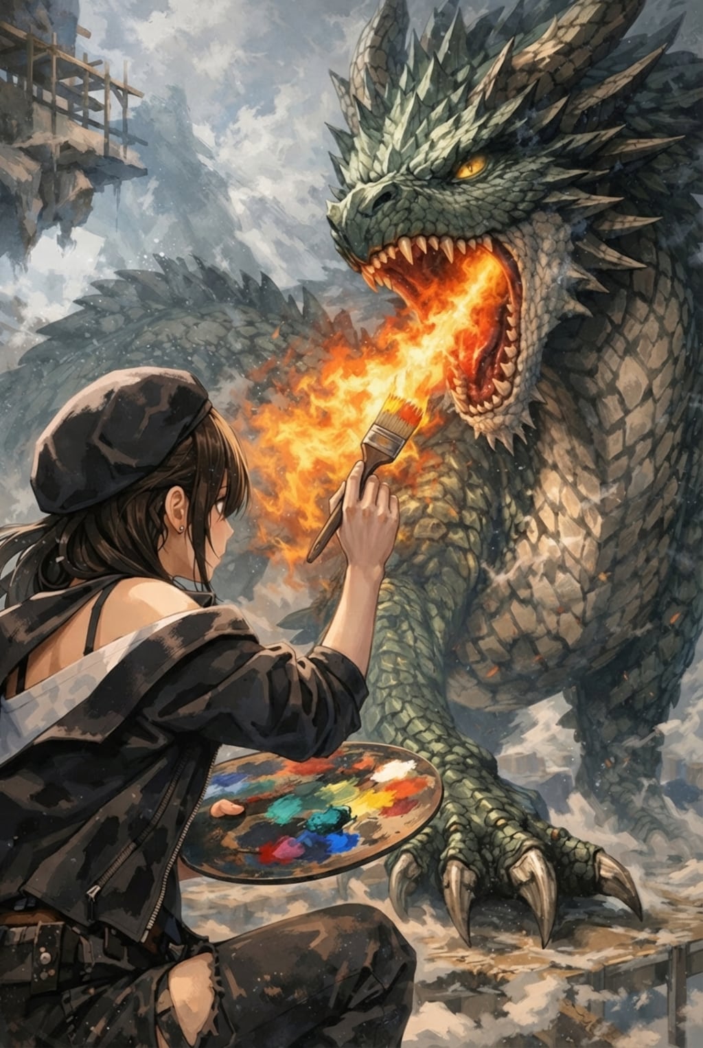 絵師「火加減どうしようかな🔥🐉」