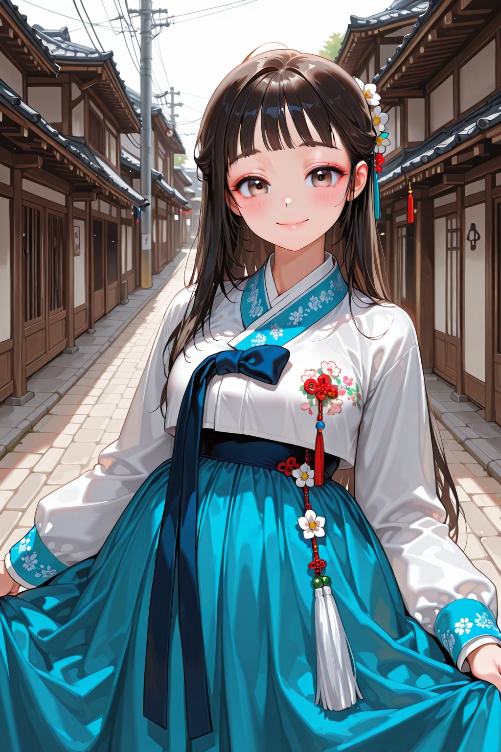 韓服の女性