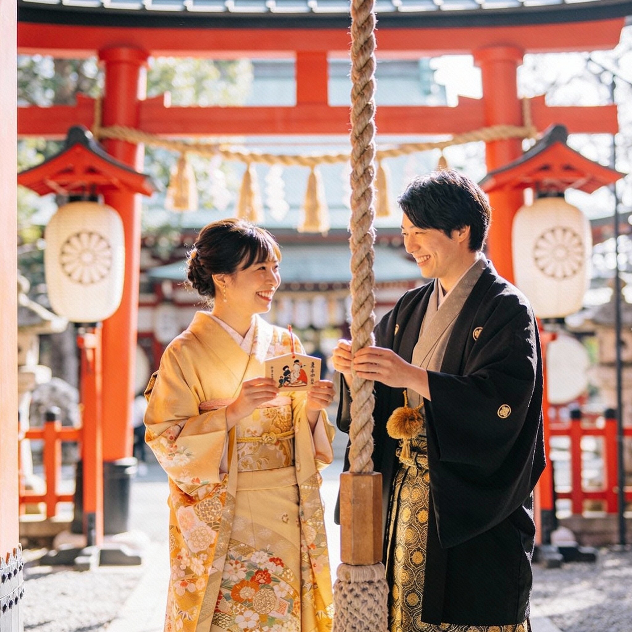 初詣での二人 | の人気AIイラスト・グラビア