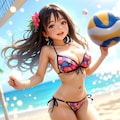 ビーチバレー 2枚目