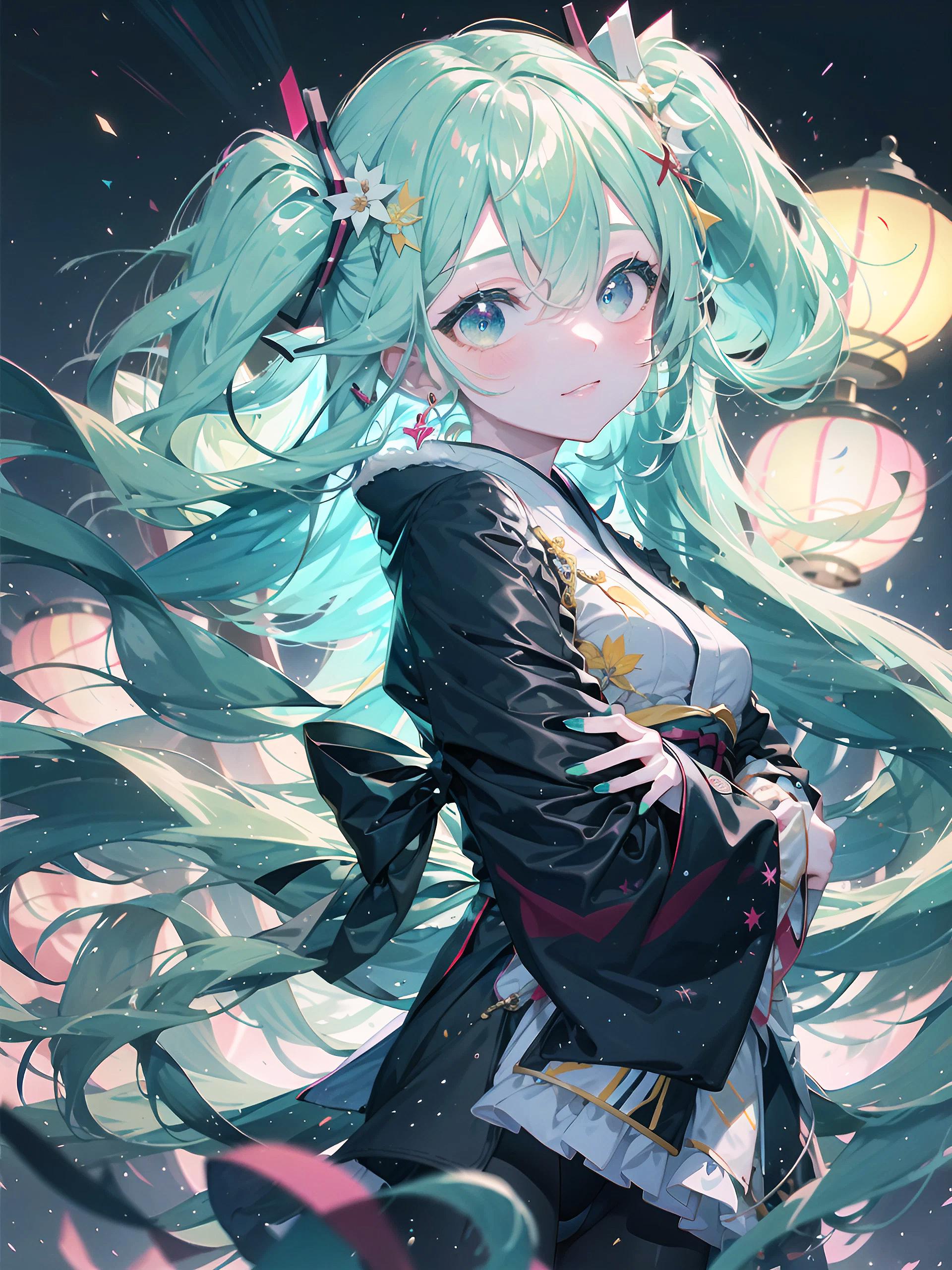 初音未來 初音ミク 浴衣 Miku VOCALOID ツインテール