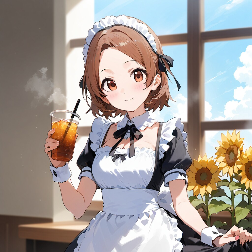 夏のメイドさん