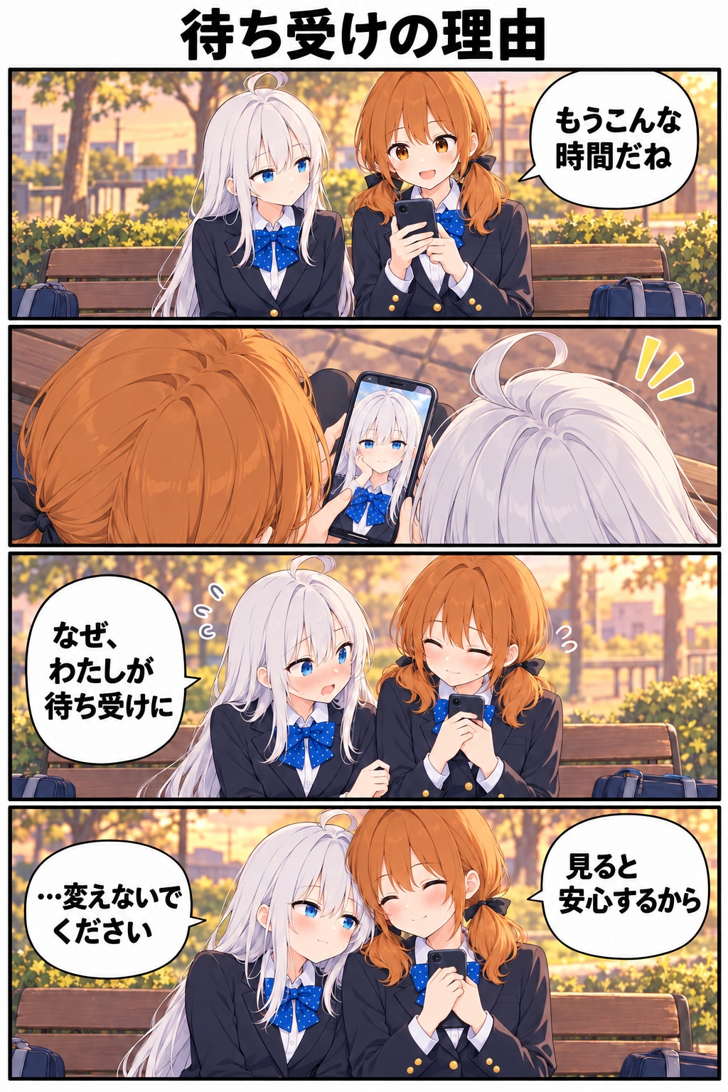 希乃果ちゃんと遊子先輩　待ち受けの理由
