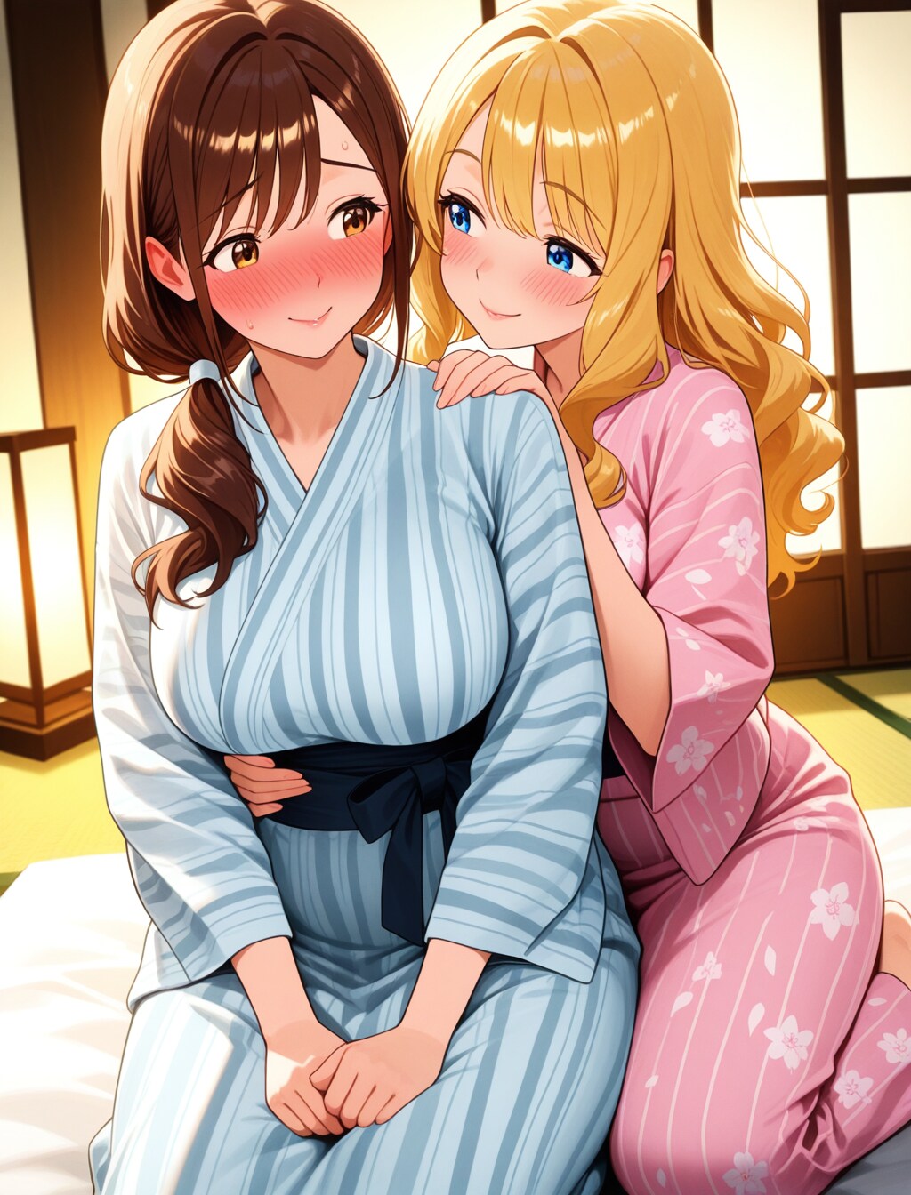 【澄香×エマ】温泉旅館の夜 （攻め受け逆転）