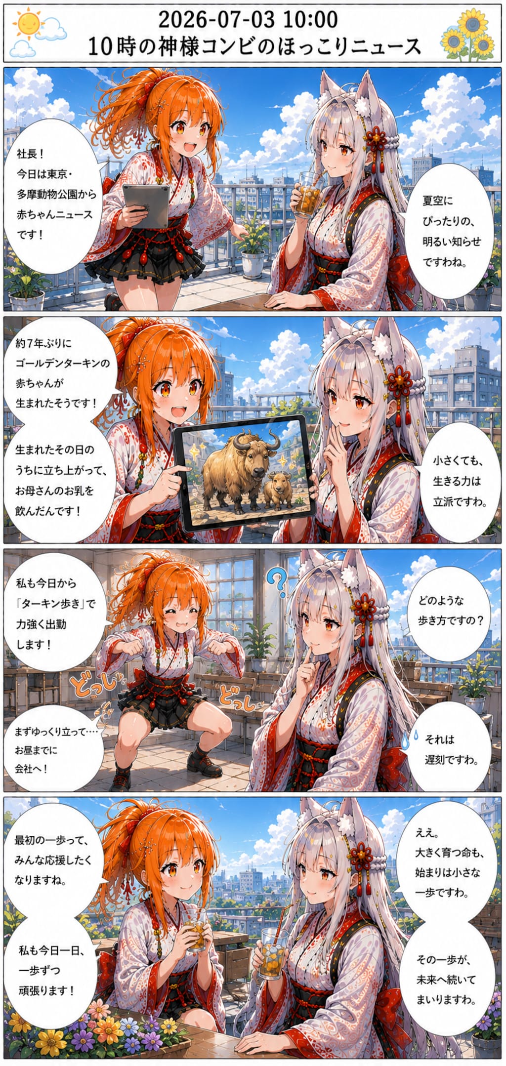 毎日漫画　10時　ほっこりニュース