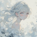 白銀の少女 4枚目