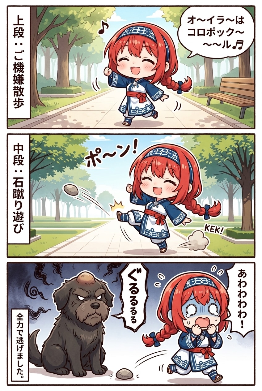 コロポックル赤髪お兄ちゃんズくんの日常
