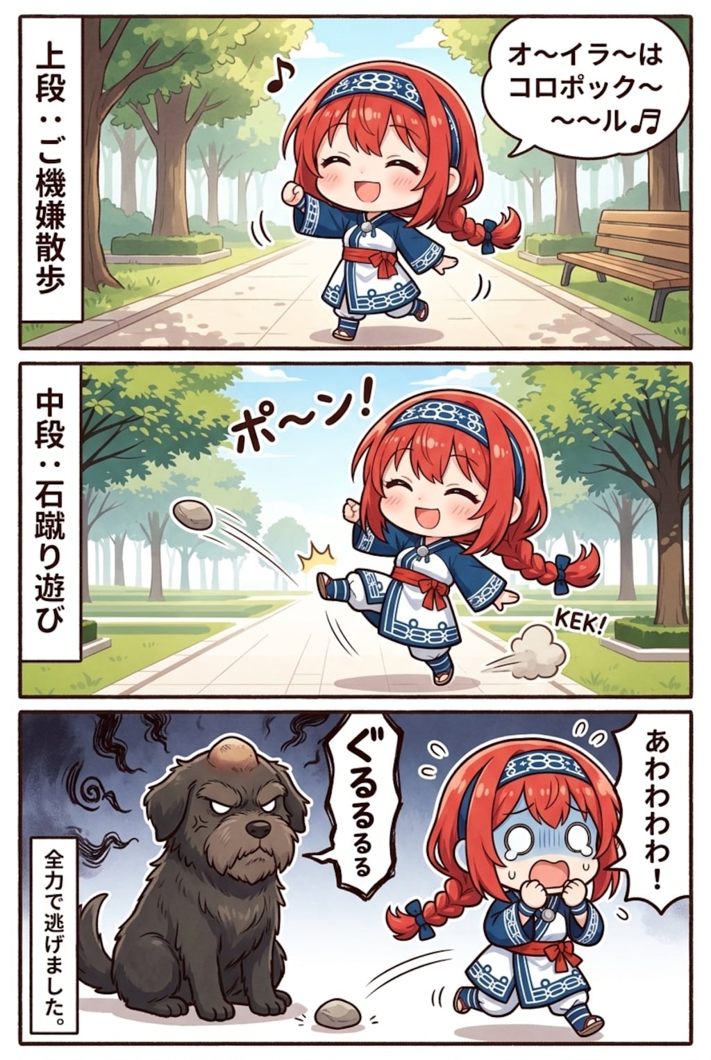 コロポックル赤髪お兄ちゃんズくんの日常