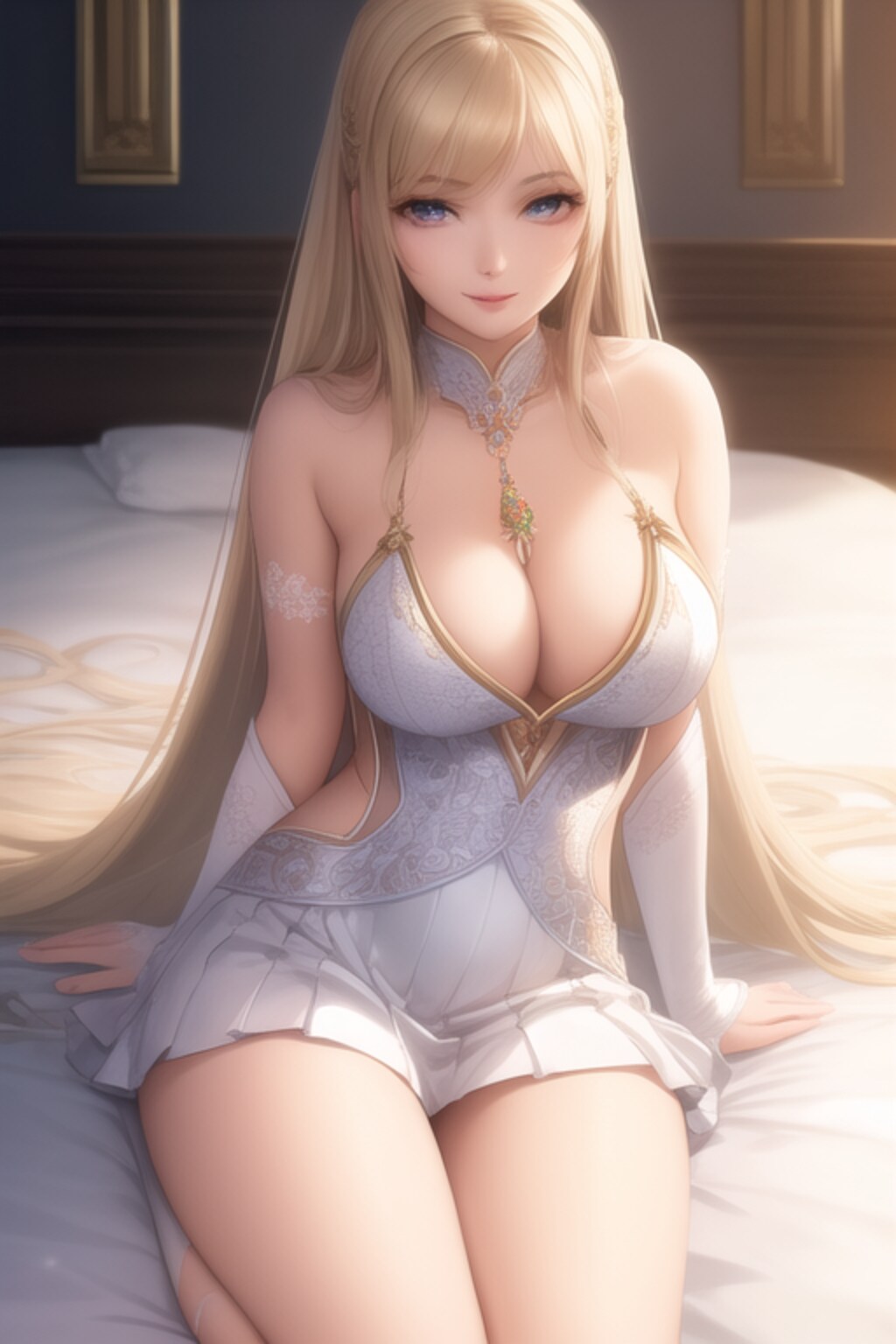 佇む金色の髪の少女