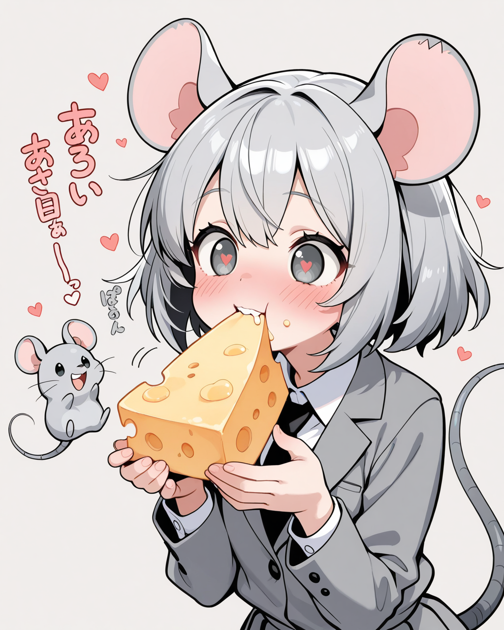 うちのケモミミちゃん達のお食事♡