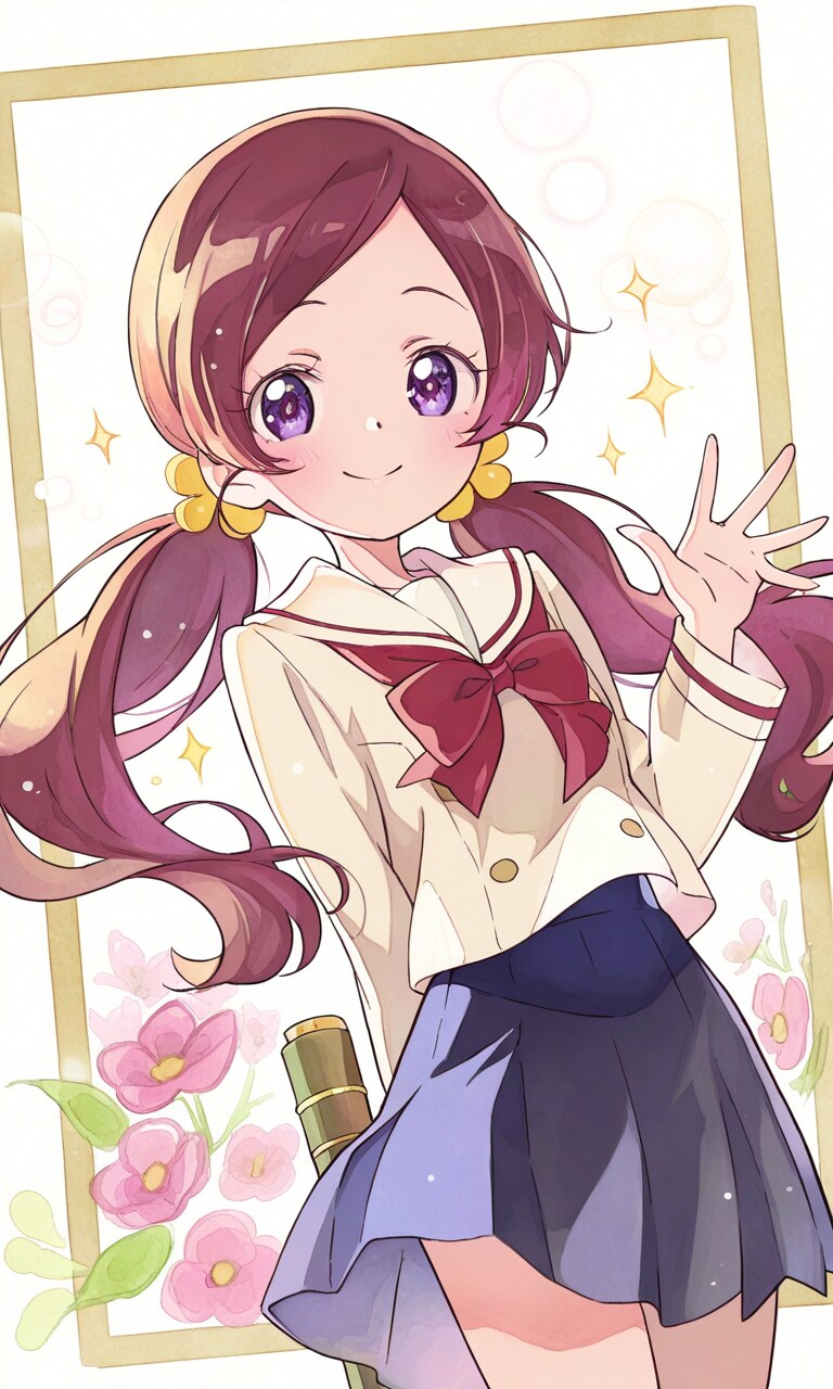 卒業写真🌸花咲つぼみ。 | の人気AIイラスト・グラビア