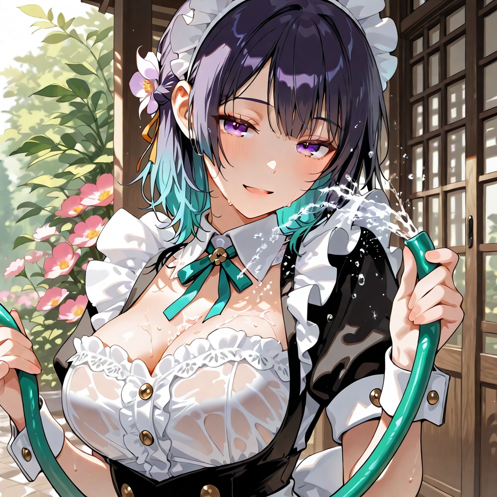 華に秘密の水やり