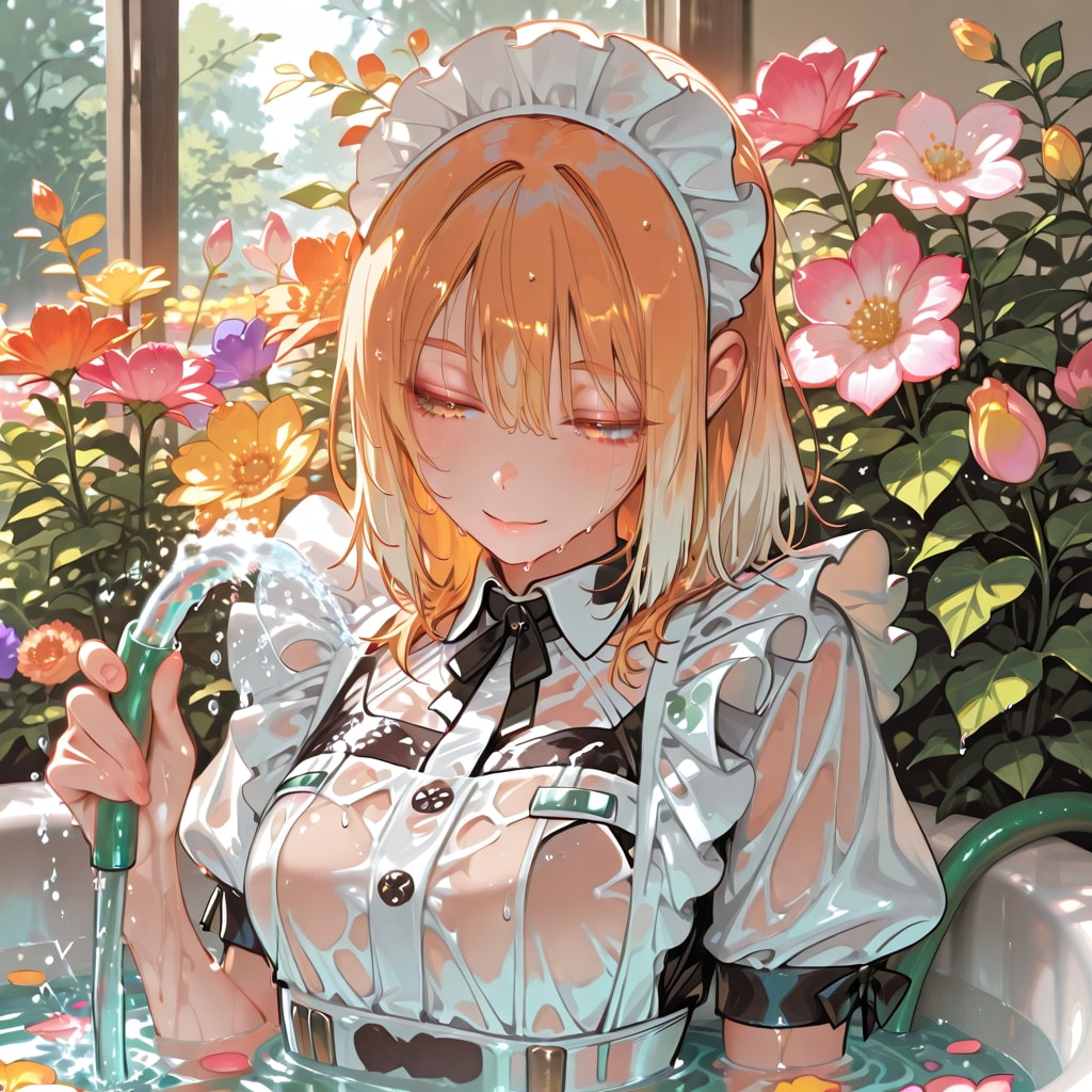 華に秘密の水やり