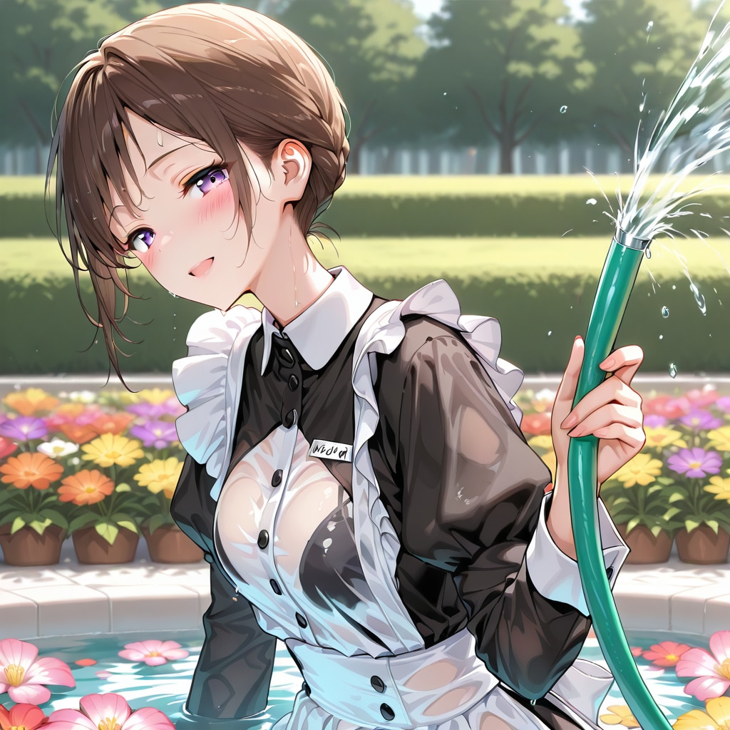 華に秘密の水やり